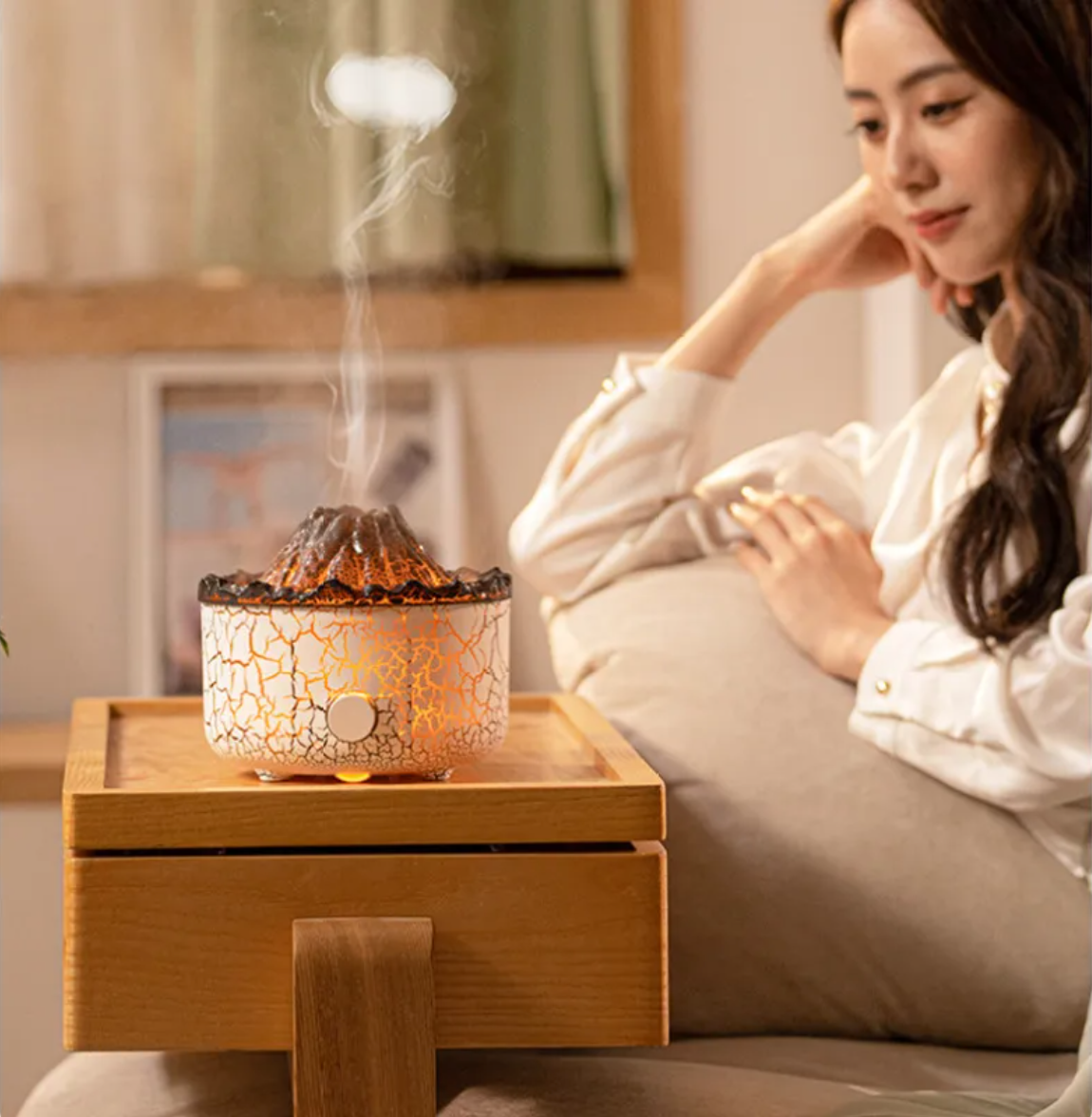 Volcano Flame Humidifier & Aroma Diffuser