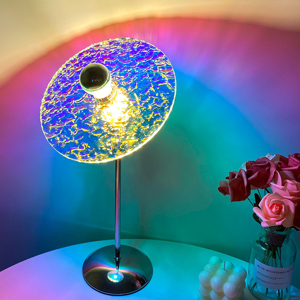 Sunset Wave Table Lamp — Golden-Hour Glow