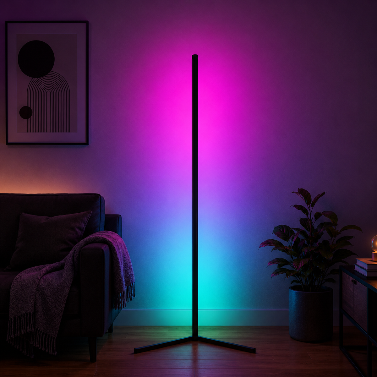 Corner Glow Floor Lamp — Light That Moves to Music