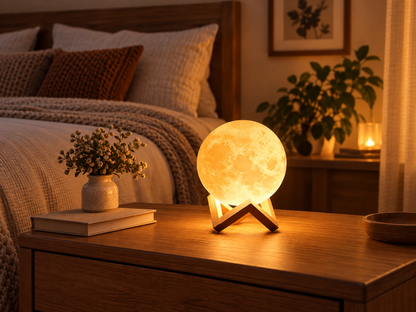 3D Moon Lamp — The Moon, Actual Size (Roughly)