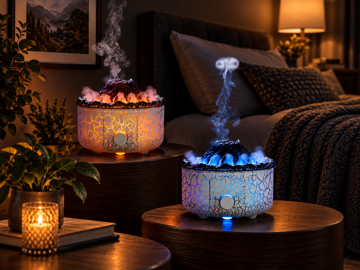 Volcano Flame Humidifier & Aroma Diffuser
