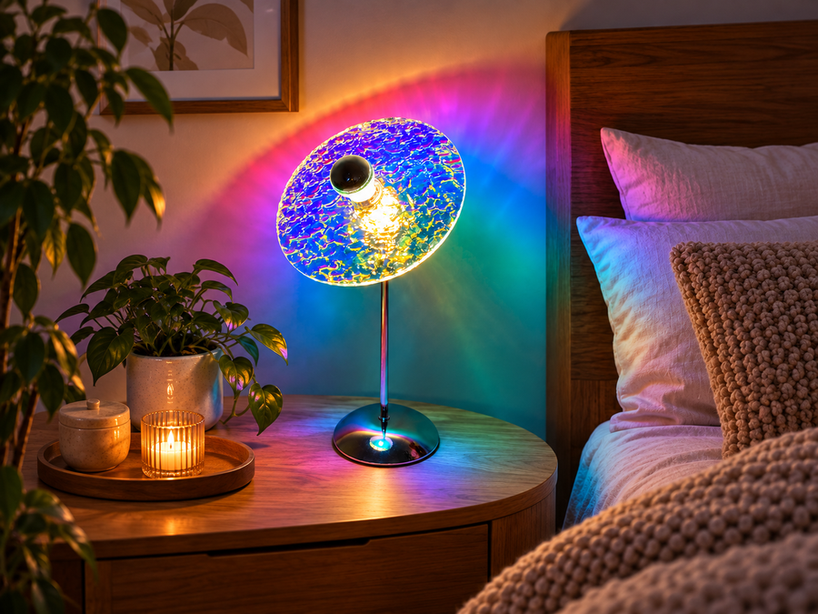 Sunset Wave Table Lamp — Golden-Hour Glow